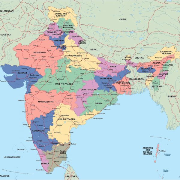 india political map