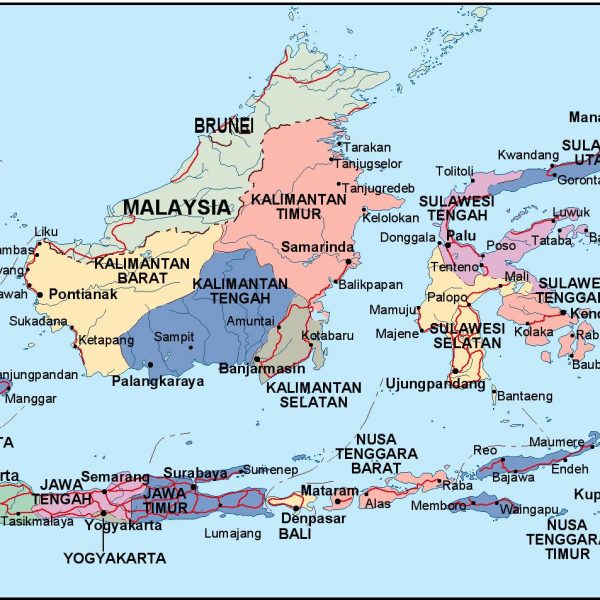 indonesia political map