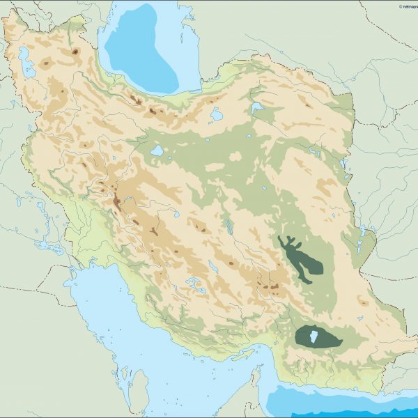 iran illustrator map