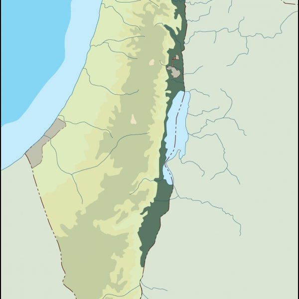israel illustrator map