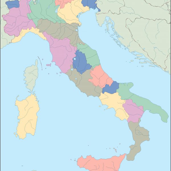 italy blind map