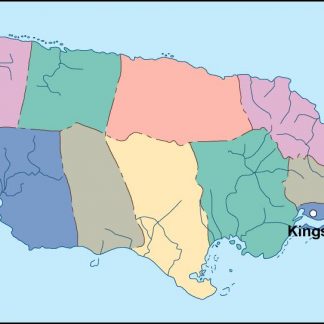 jamaica vector map