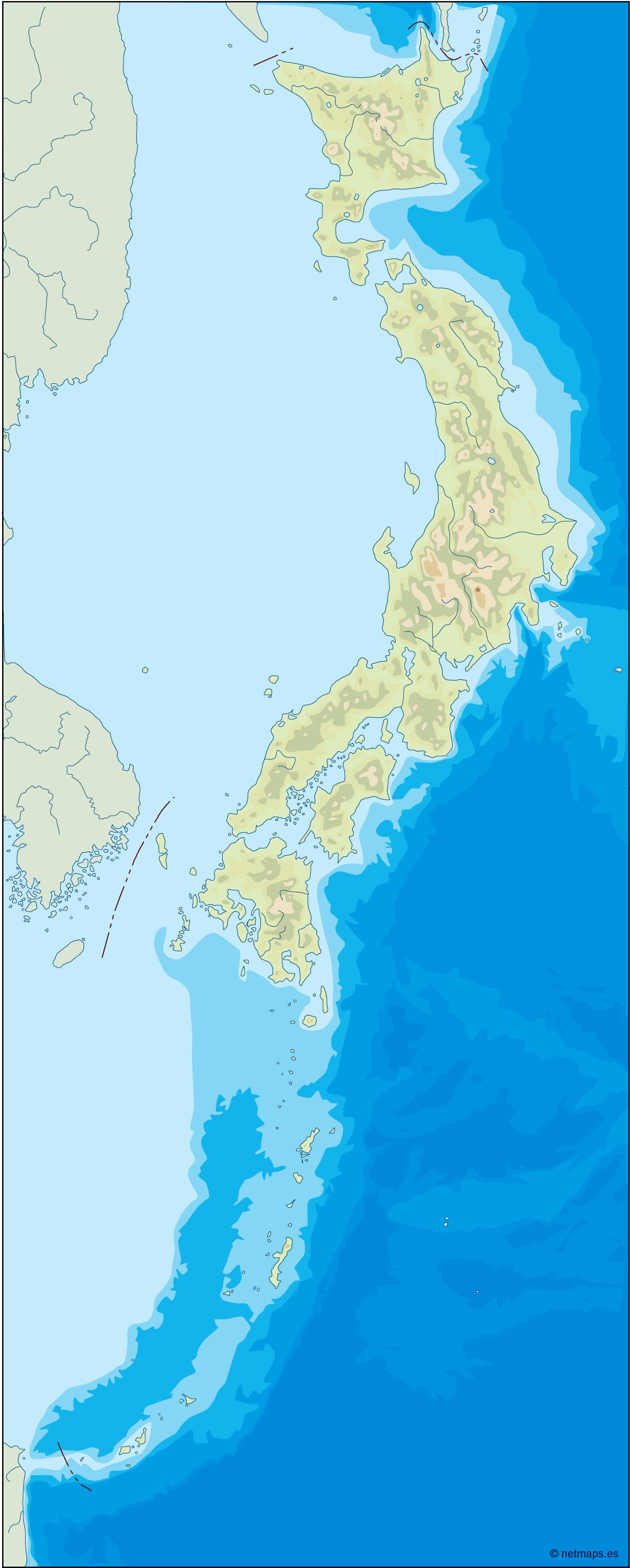 japan illustrator map