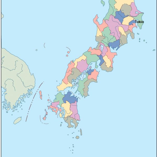japan vector map