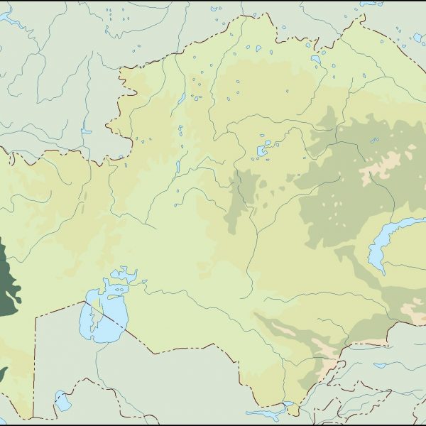 kazajstan illustrator map