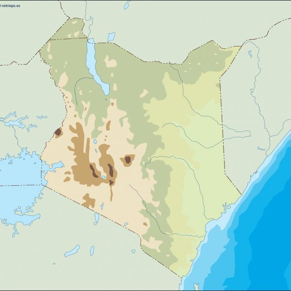 kenya illustrator map