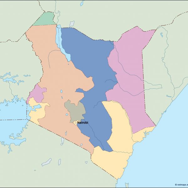 kenya vector map