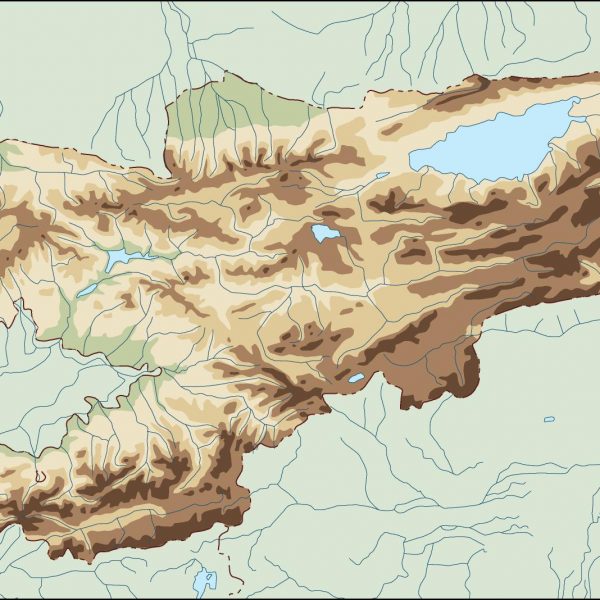 kirgizistan illustrator map