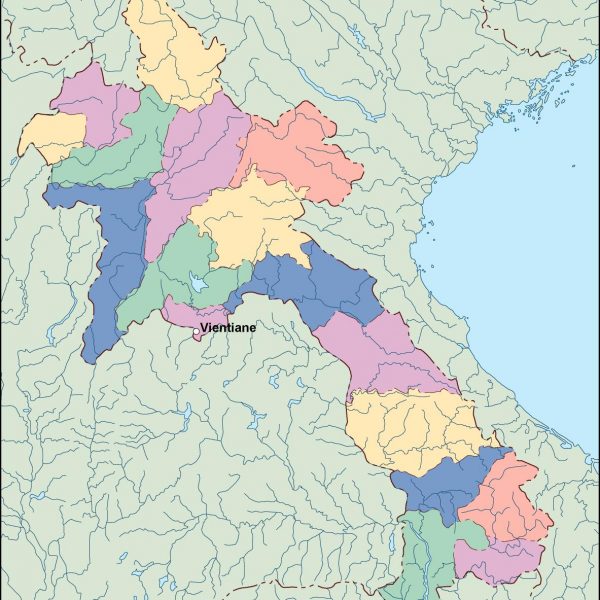 laos vector map