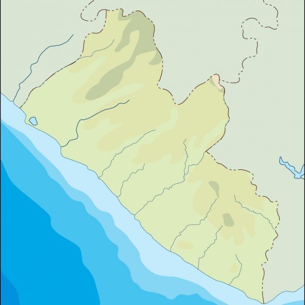 liberia illustrator map