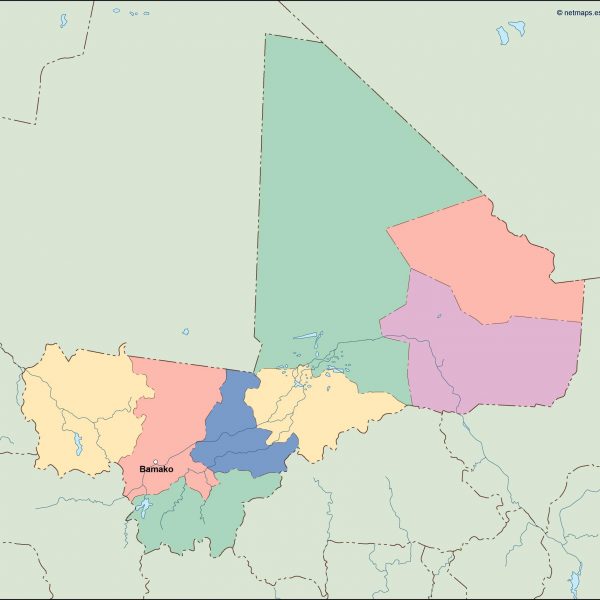 mali vector map