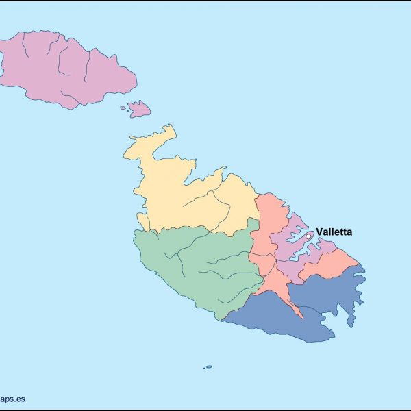 malta vector map