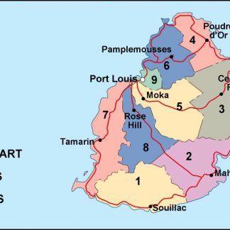 mauritius political map
