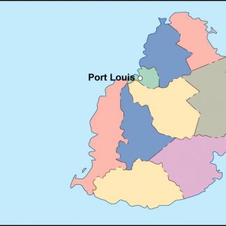 mauritius vector map