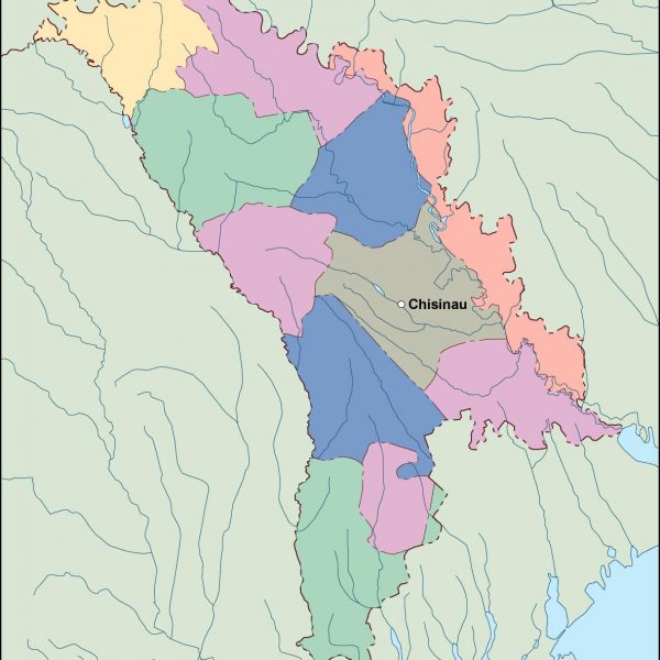 moldova vector map