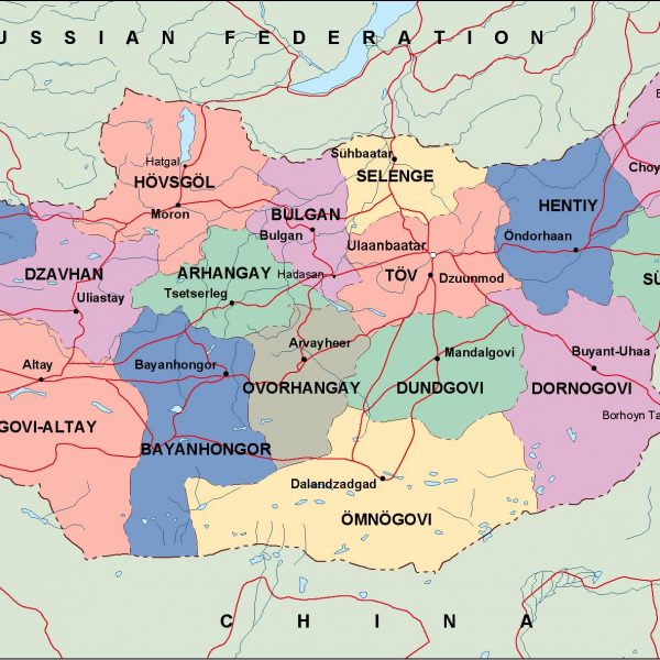 mongolia political map