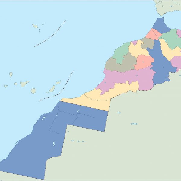 morocco blind map