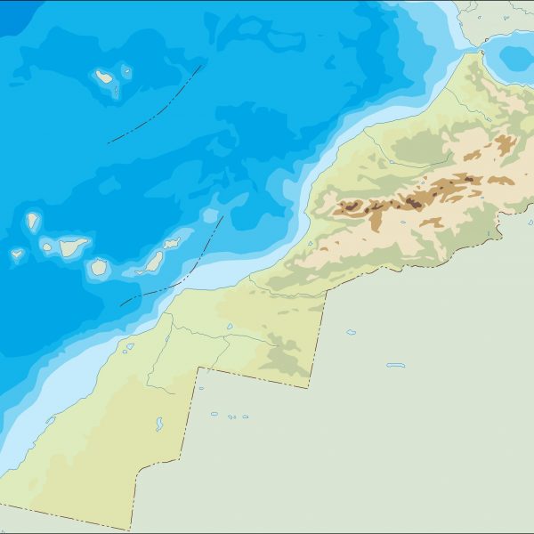 morocco illustrator map