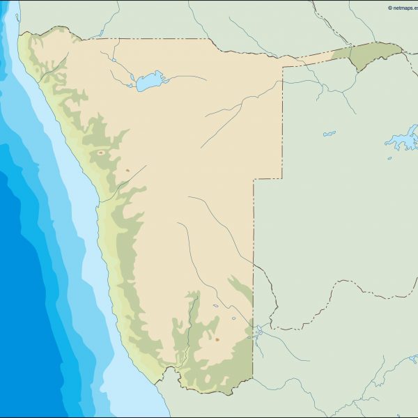 namibia illustrator map