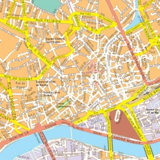 nantes vector map