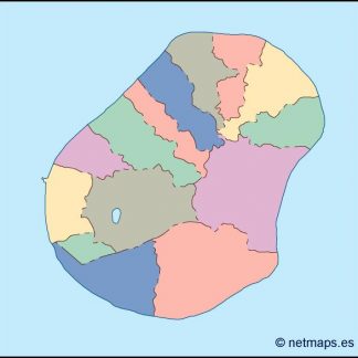 nauru blind map
