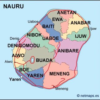 nauru political map