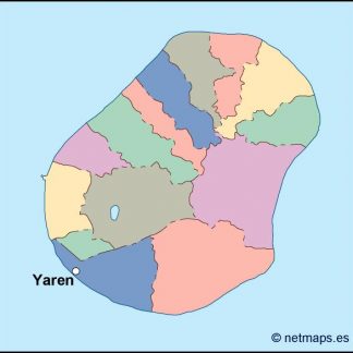 nauru vector map