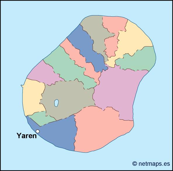 nauru vector map