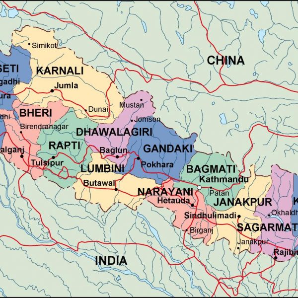 nepal political map