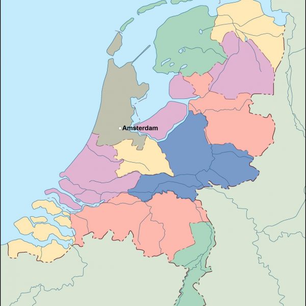 netherlands vector map