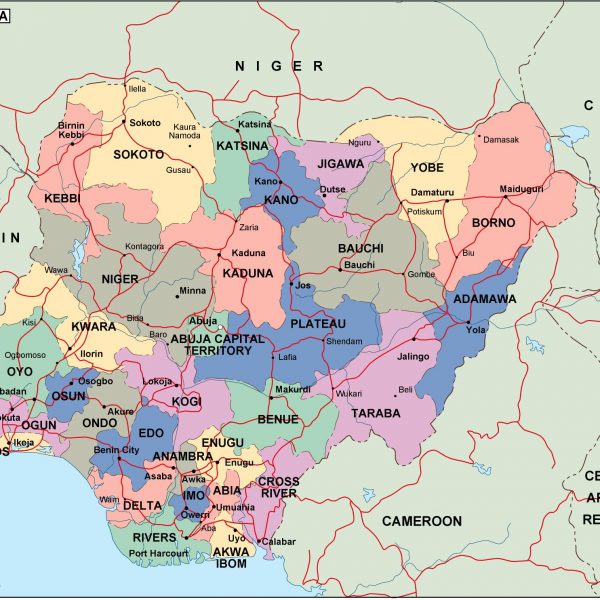 nigeria political map