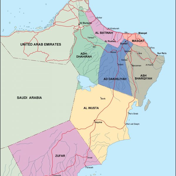 oman political map