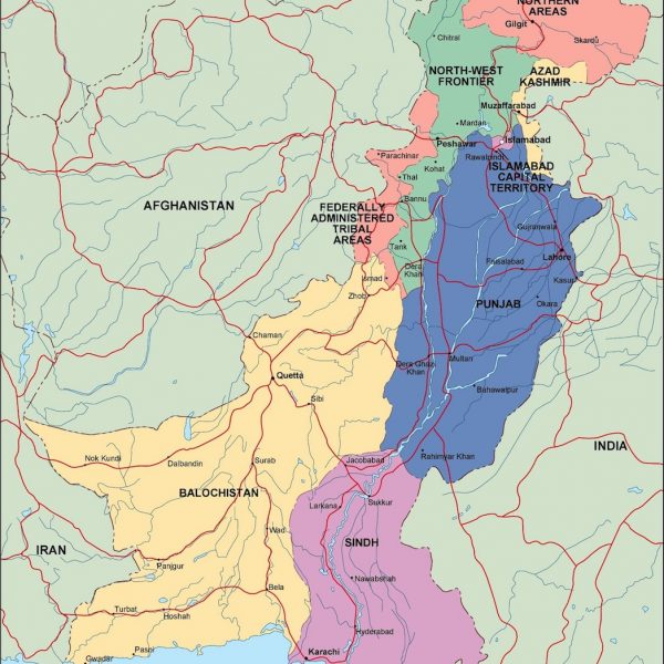 pakistan political map