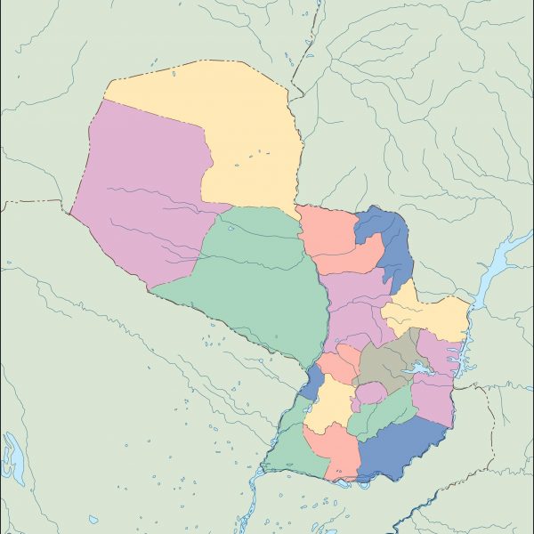 paraguay blind map