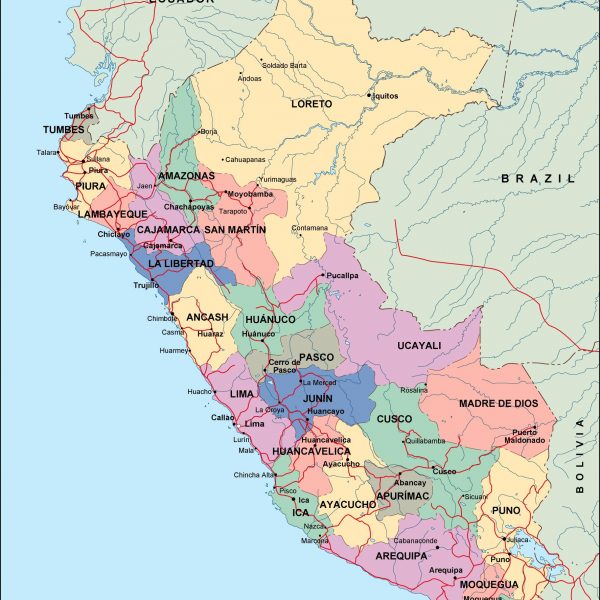 peru political map
