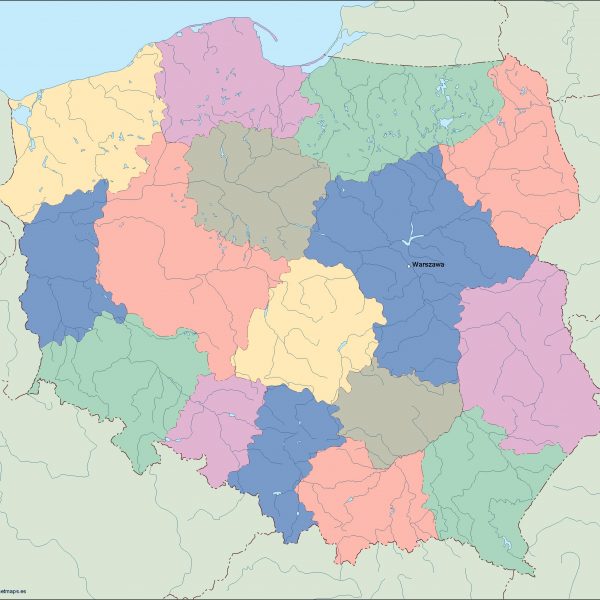 poland vector map