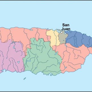 puerto rico vector map