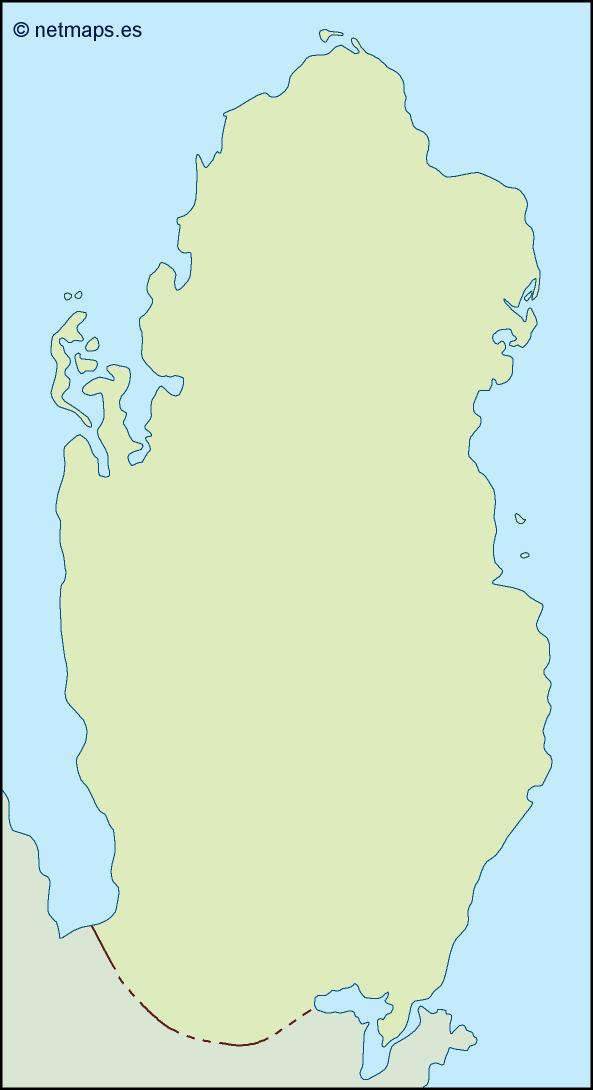 qatar illustrator map