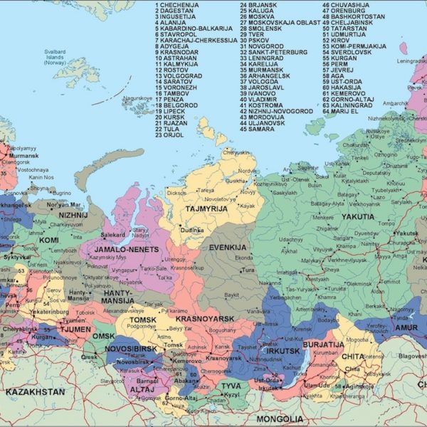 russia political map