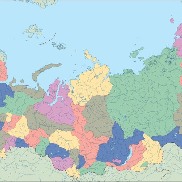 russia vector map