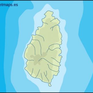 saint lucia illustrator map