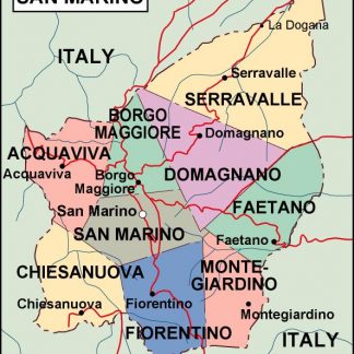 san marino political map