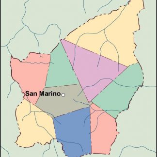 san marino vector map