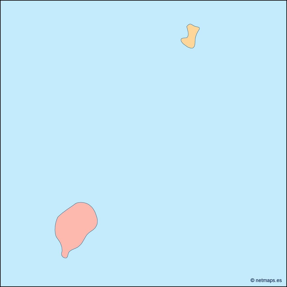 sao tome e principe blind map