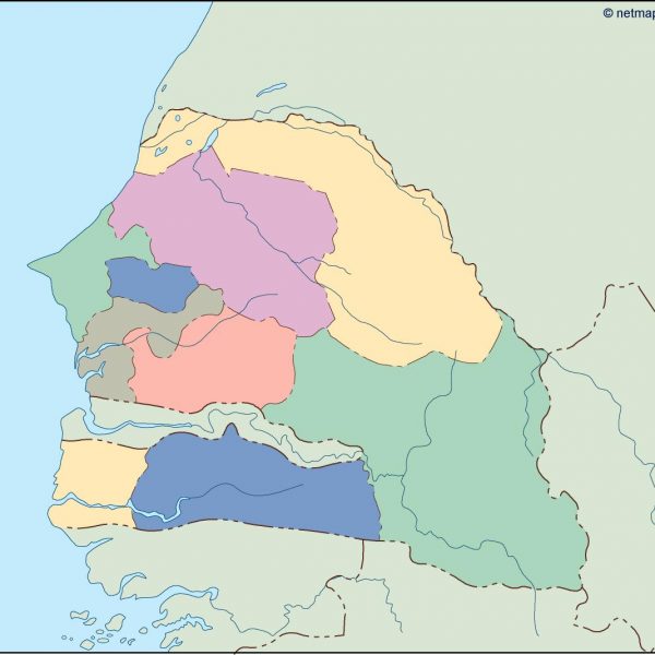 senegal blind map