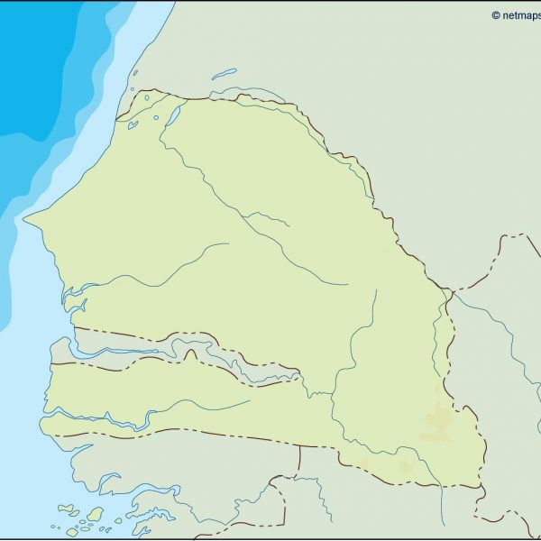 senegal illustrator map
