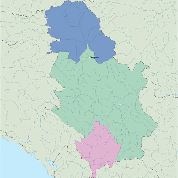 serbia vector map