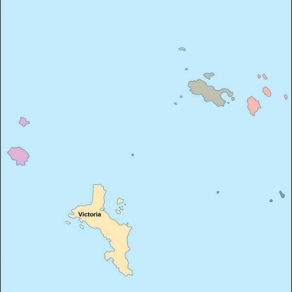 seychelles vector map