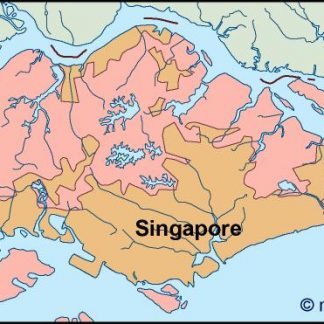 singapore vector map