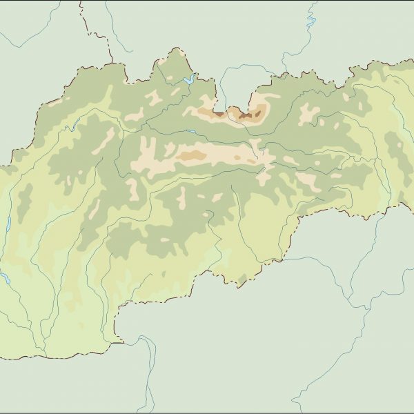 slovakia illustrator map
